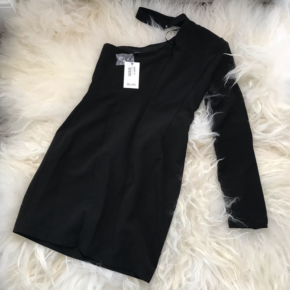 Bardot Willow One-Shoulder Choker Dress 0492 - Picture 7 of 8